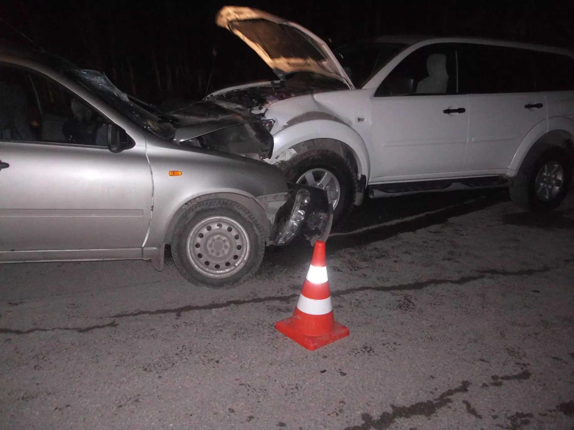 Обзорный снимок места столкновения